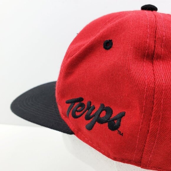 Maryland Terrapins Vintage 90s Hat Fitted 7 1/8 Signatures YoungAn Embroidered - Picture 5 of 12